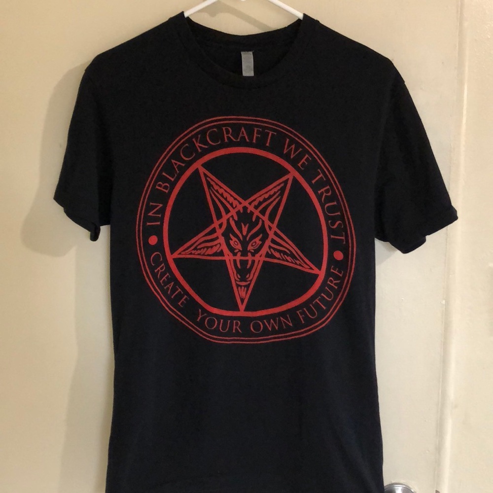 Black Craft Cult red logo limited edition tee